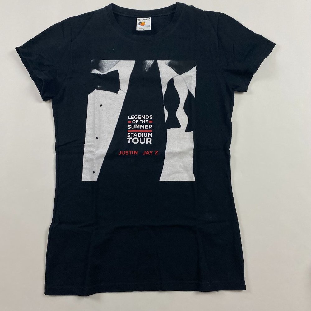 Justin Timberlake Jay Z Legends of Summer '13 Stadium Tour T Shirt Womens Medium